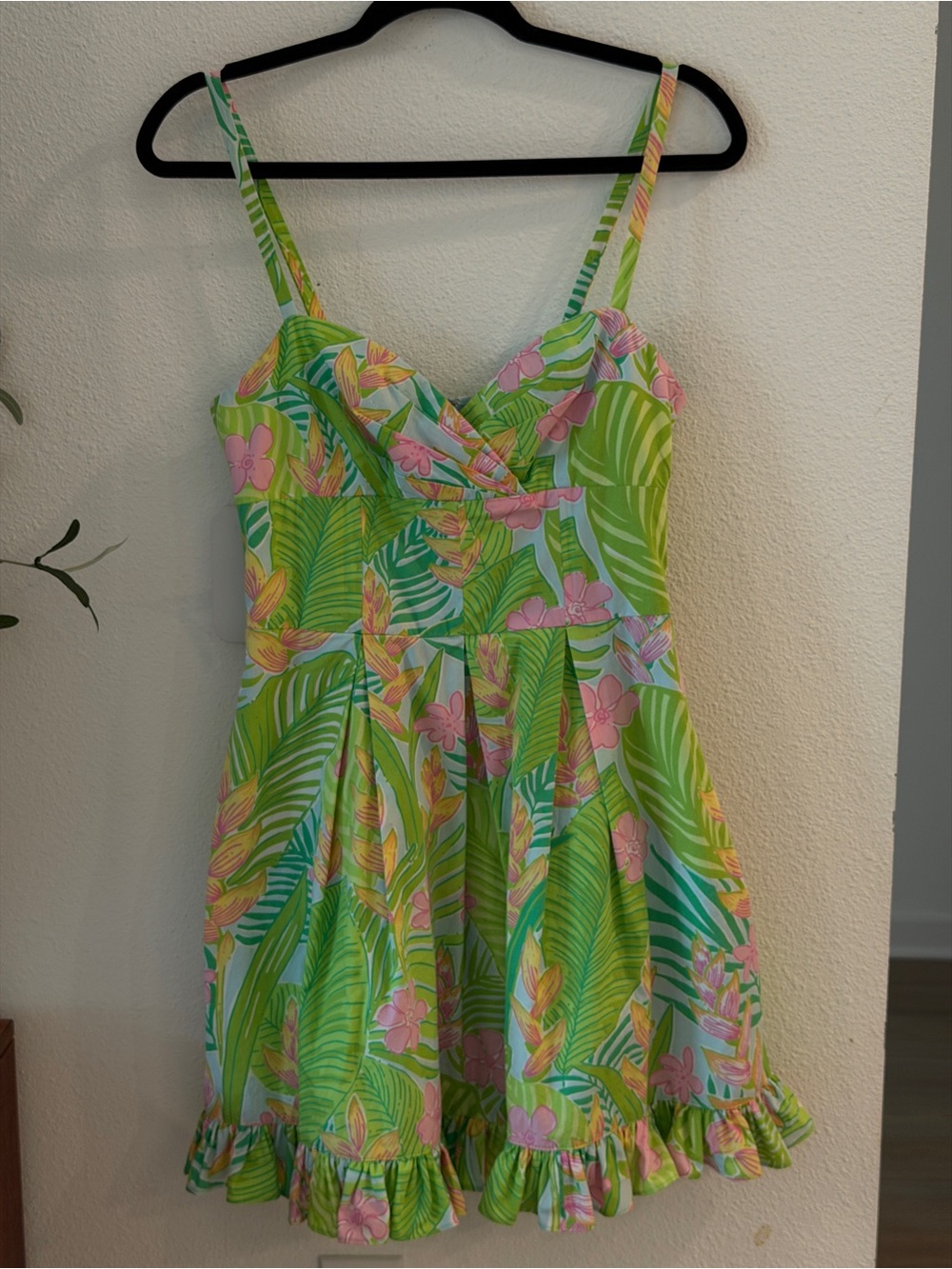 Vintage Lilly Pulitzer Botanical Garden Palm Fern Billie Dress | XS|